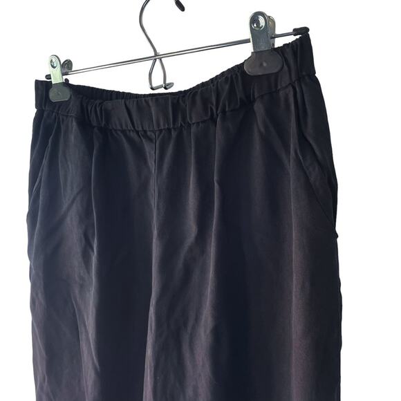 VETTA CAPSULE The Tencel Tapered Pant Black Elastic Waist & Pockets Size M - Picture 5 of 10